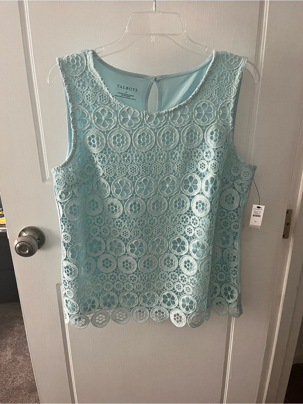 Talbots Lace Front Shell NWT - Picture 2 of 5